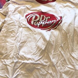 Dr Pepper White and Red Graphic T-Shirt